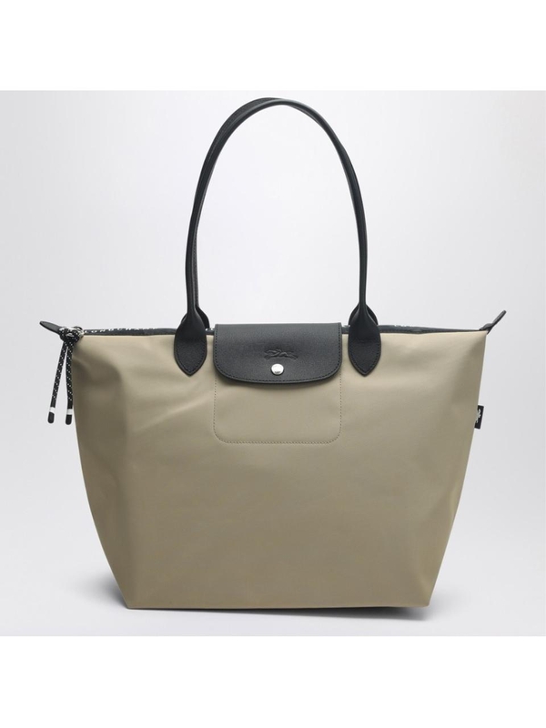 롱샴 SS25 Longchamp Clay coloured recycled canvas L Le Pliage Energy bag L1899HSR Grey