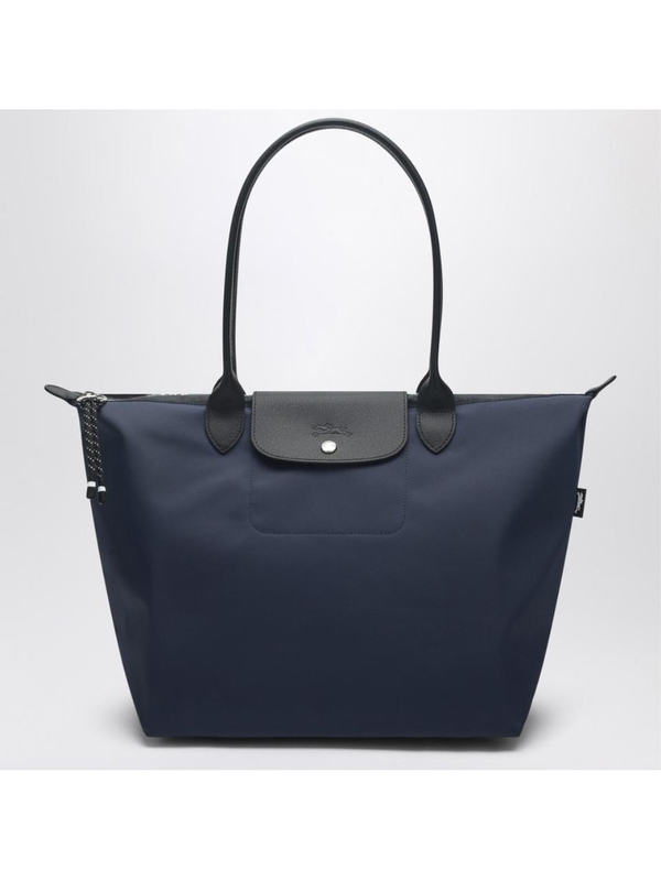 롱샴 SS25 Longchamp Navy blue recycled canvas L Le Pliage Energy bag L1899HSR Blue