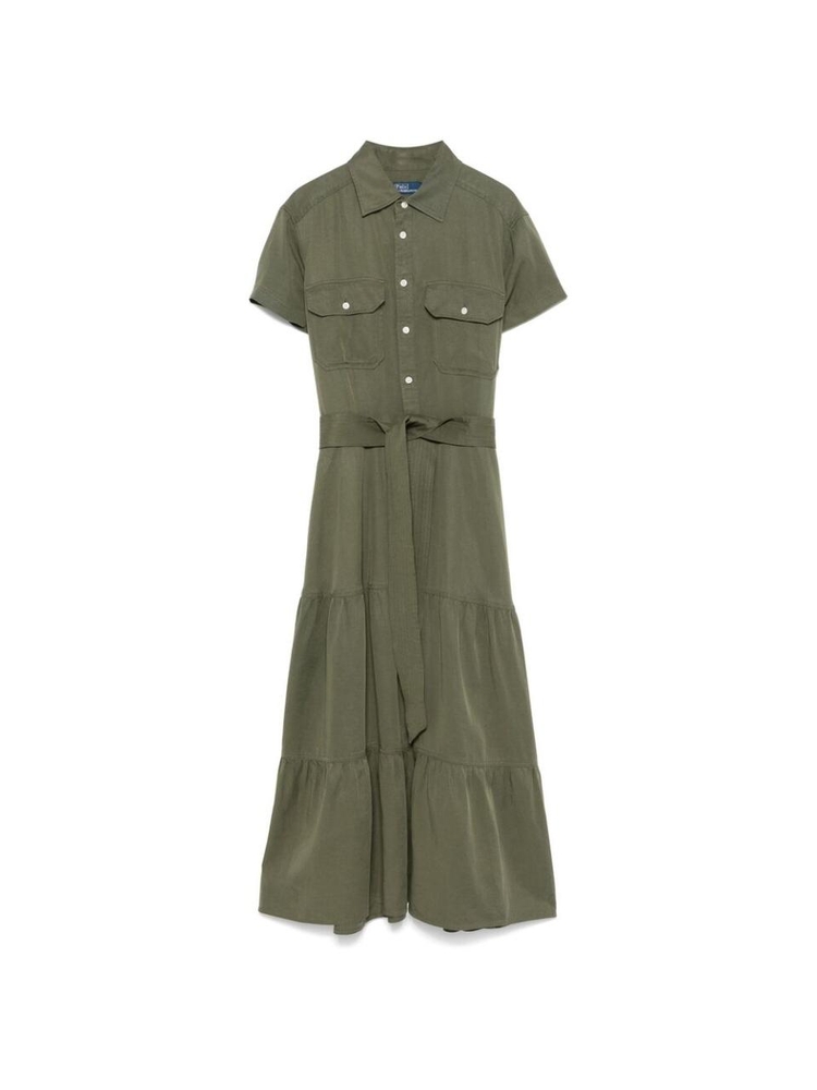 랄프 로렌 SS25 Dress Ralph Lauren 211959905001  OLIVE One Color