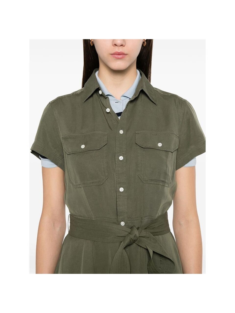 랄프 로렌 SS25 Dress Ralph Lauren 211959905001  OLIVE One Color