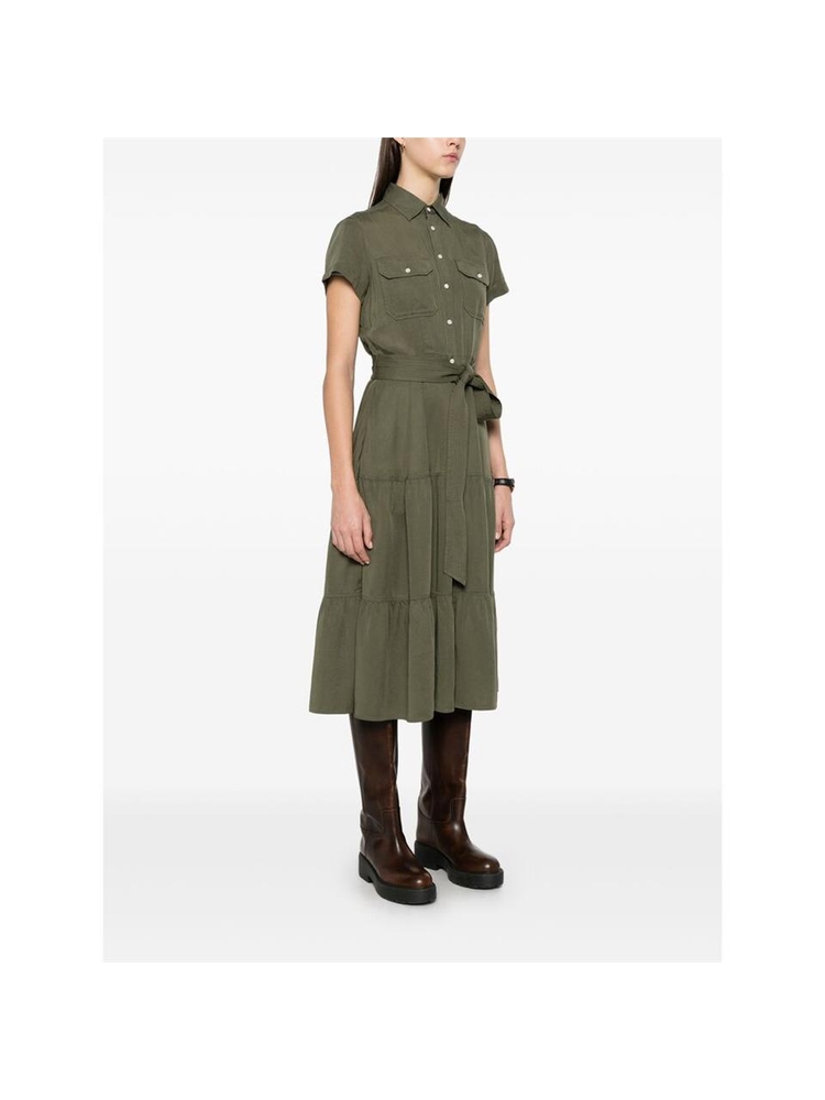 랄프 로렌 SS25 Dress Ralph Lauren 211959905001  OLIVE One Color