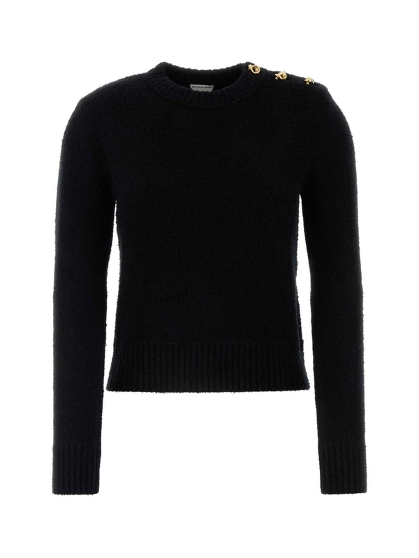 보테가베네타 SS25 BOTTEGA VENETA KNITWEAR 811503V4WQ0 1000 Black