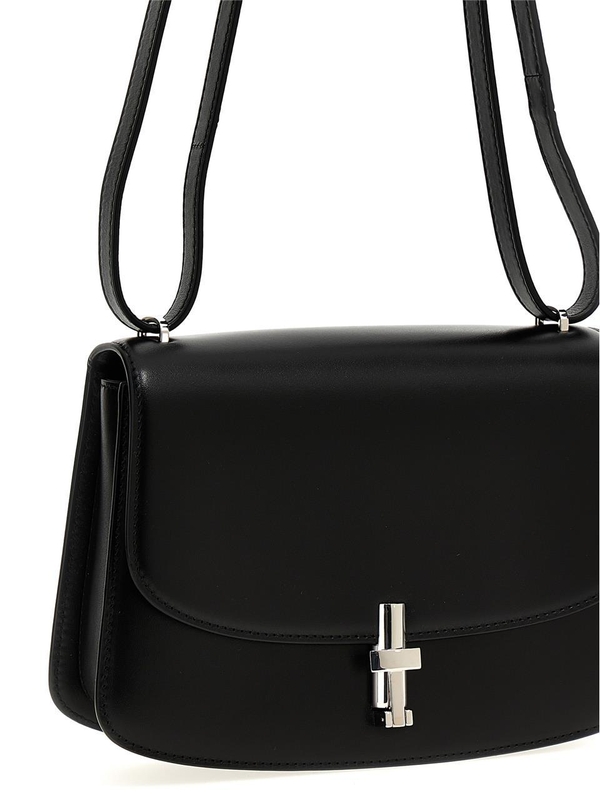 더 로우 SS24 Sofia 8.75 shoulder bag W1603L60BLPL Black  