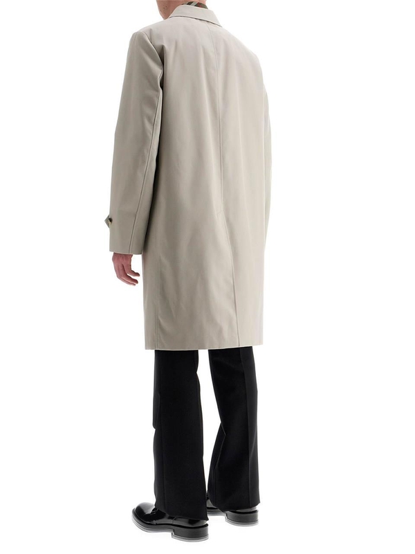 버버리 SS25 cotton blend car coat in mist 8104735 HERON