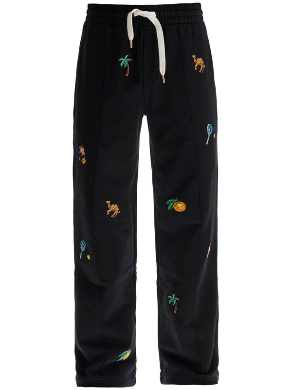 카사블랑카 FW24 elements in crayon embroidered MPF24 JTR 194 01 ELEMENTS EN CRAYON