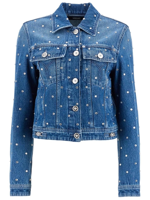 베르사체 SS25 starry sky denim jacket 1015521 1A13342 MEDIUM BLUE