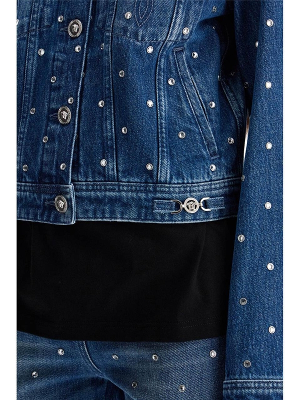 베르사체 SS25 starry sky denim jacket 1015521 1A13342 MEDIUM BLUE