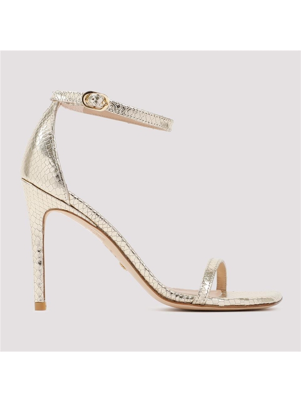 스튜어트 와이츠먼 SS23 Stuart Weitzman Nudistcurve 100 Sandals SD617.PYB Metallic