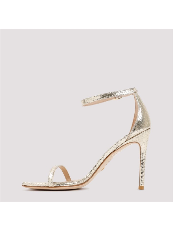 스튜어트 와이츠먼 SS23 Stuart Weitzman Nudistcurve 100 Sandals SD617.PYB Metallic