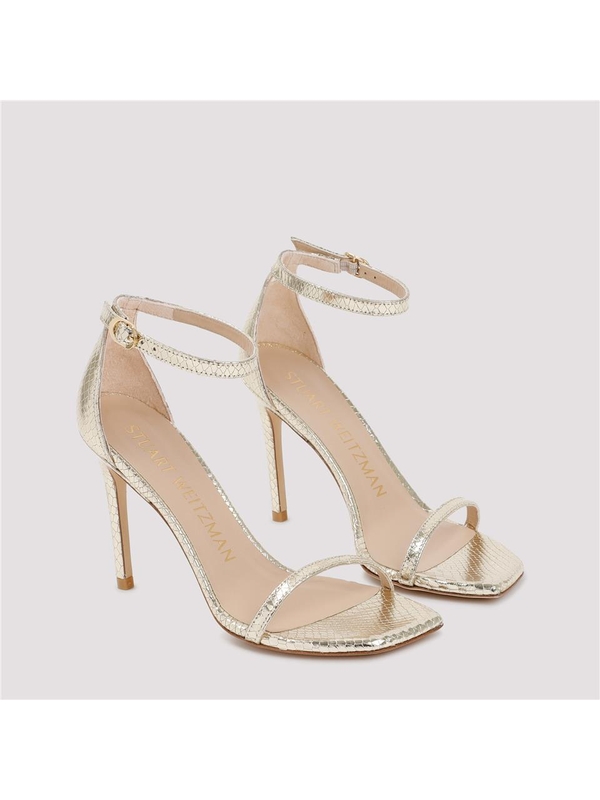 스튜어트 와이츠먼 SS23 Stuart Weitzman Nudistcurve 100 Sandals SD617.PYB Metallic