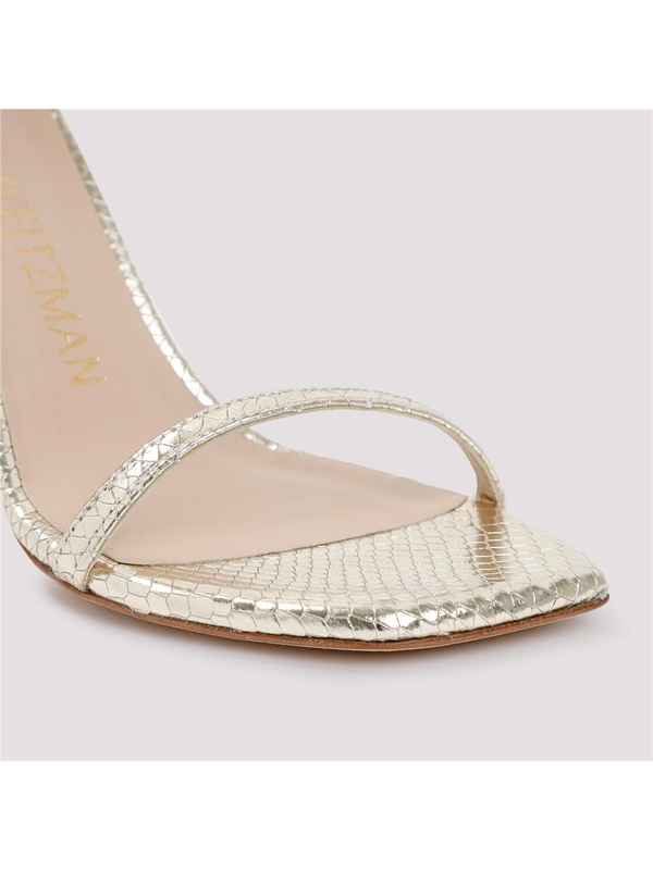 스튜어트 와이츠먼 SS23 Stuart Weitzman Nudistcurve 100 Sandals SD617.PYB Metallic