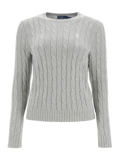 폴로 랄프로렌 SS25 cable knit cotton sweater 211943903001 FAWN GREY HEATHER