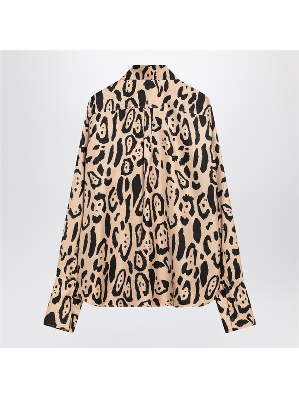 스포트막스 SS25 Sportmax Silk animal print shirt ARMONYCO Beige