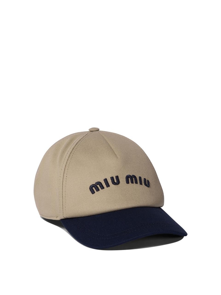 미우미우 SS25 Hats 5HC179ACQ1F0LMV Beige