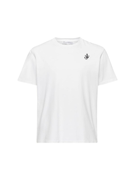 JW 앤더슨 SS25 T-shirt Jw Anderson JT0257 PG1510 001 WHITE