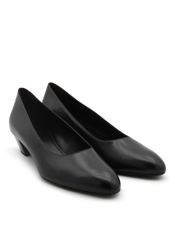 더 로우 FW23 The Row With Heel Black F1437L35BLK Black