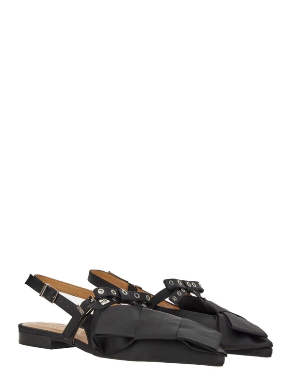 가니 SS25 GANNI Flat shoes S2859_099 BLACK