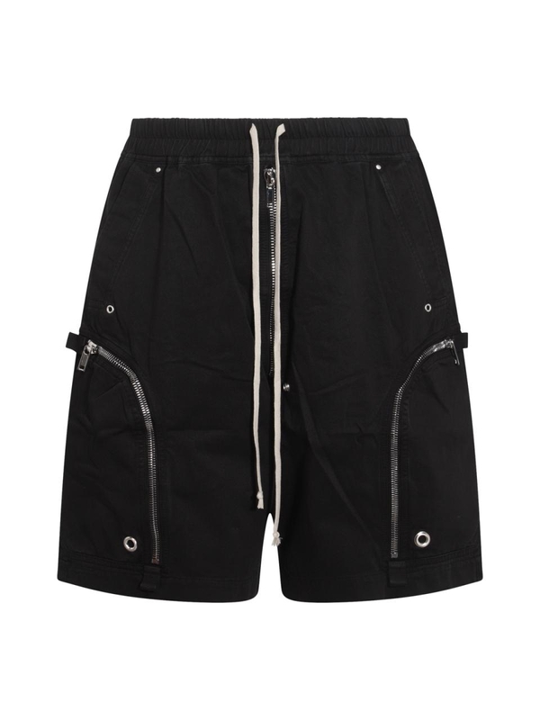 릭오웬스 FW24 RICK OWENS DRKSHDW Shorts Black DU02D2389TW09 Black