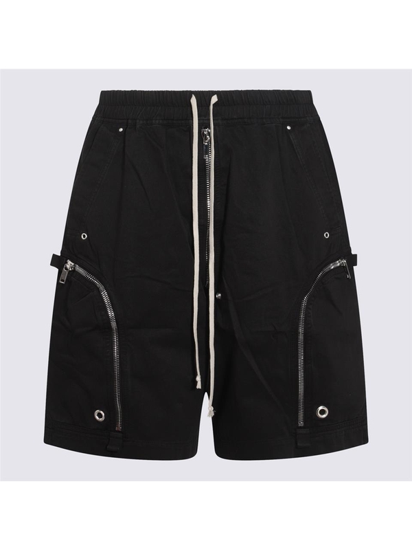 릭오웬스 FW24 RICK OWENS DRKSHDW Shorts Black DU02D2389TW09 Black