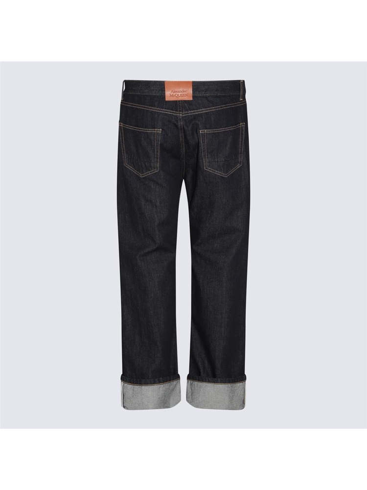 알렉산더 맥퀸 SS24 Alexander McQueen Jeans Blue 781770QYAAB4244 Blue