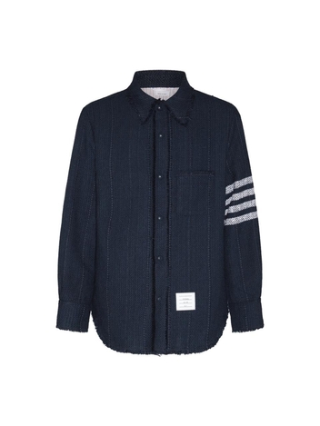 톰 브라운 SS24 Thom Browne Shirts Blue MJO055TF0513415 Blue