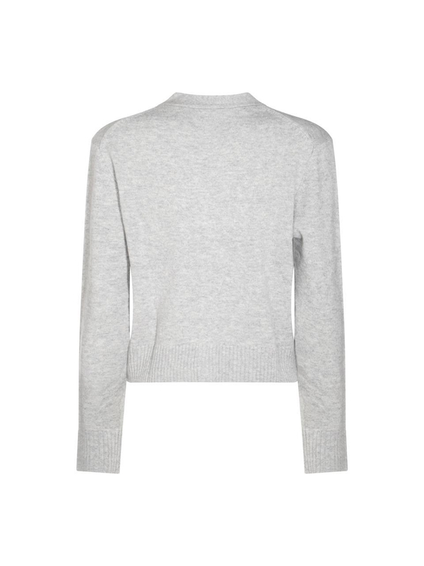 메종키츠네 FW24 MAISON KITSUNE Sweaters NW00510KT1112H120 LIGHT GREY MELANGE