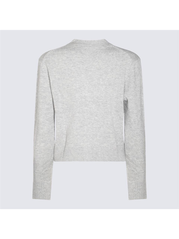 메종키츠네 FW24 MAISON KITSUNE Sweaters NW00510KT1112H120 LIGHT GREY MELANGE