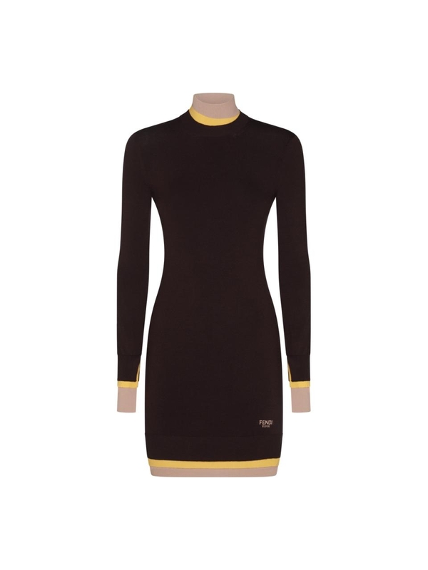 펜디 FW24 Fendi Dresses FZDC36ASJGF0AU3 AUBERGINE