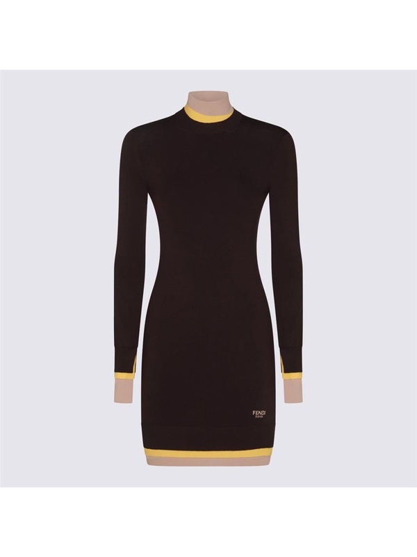 펜디 FW24 Fendi Dresses FZDC36ASJGF0AU3 AUBERGINE