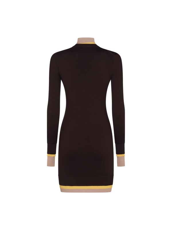 펜디 FW24 Fendi Dresses FZDC36ASJGF0AU3 AUBERGINE