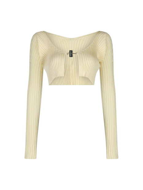 자크뮈스 SS24 JACQUEMUS Sweaters 213KN1082190212 LIGHT YELLOW 2