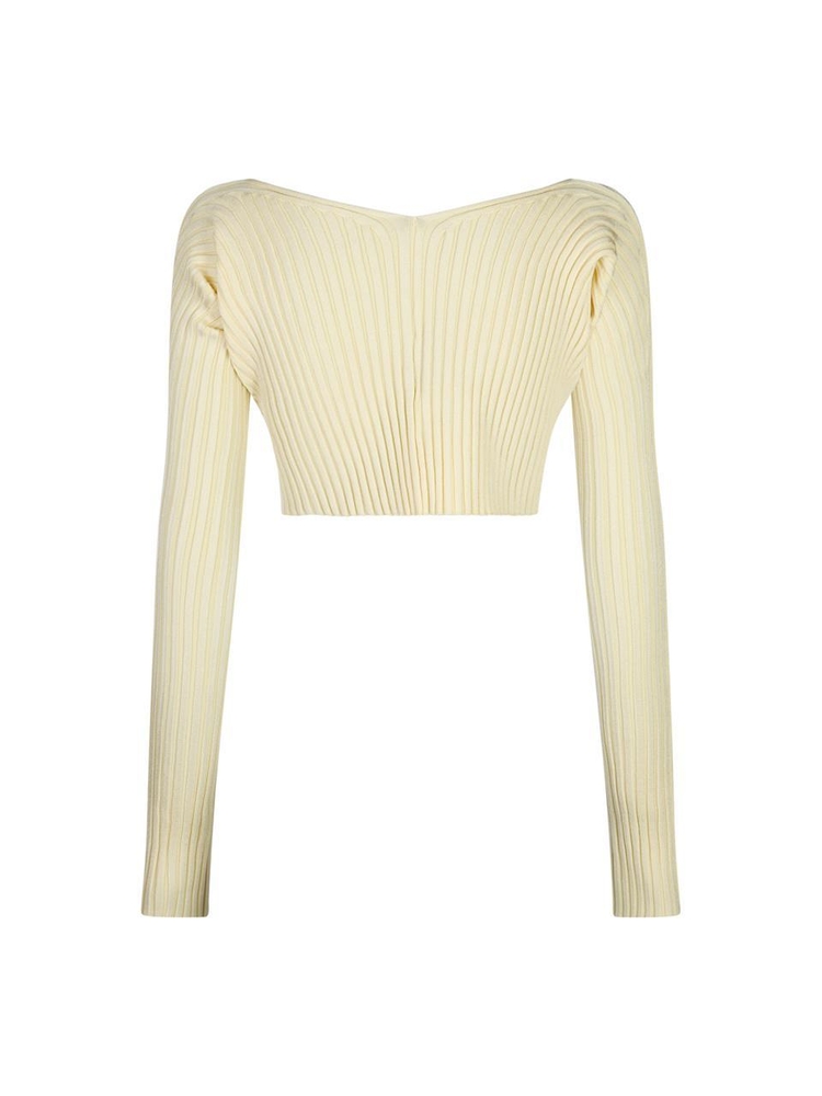 자크뮈스 SS24 JACQUEMUS Sweaters 213KN1082190212 LIGHT YELLOW 2