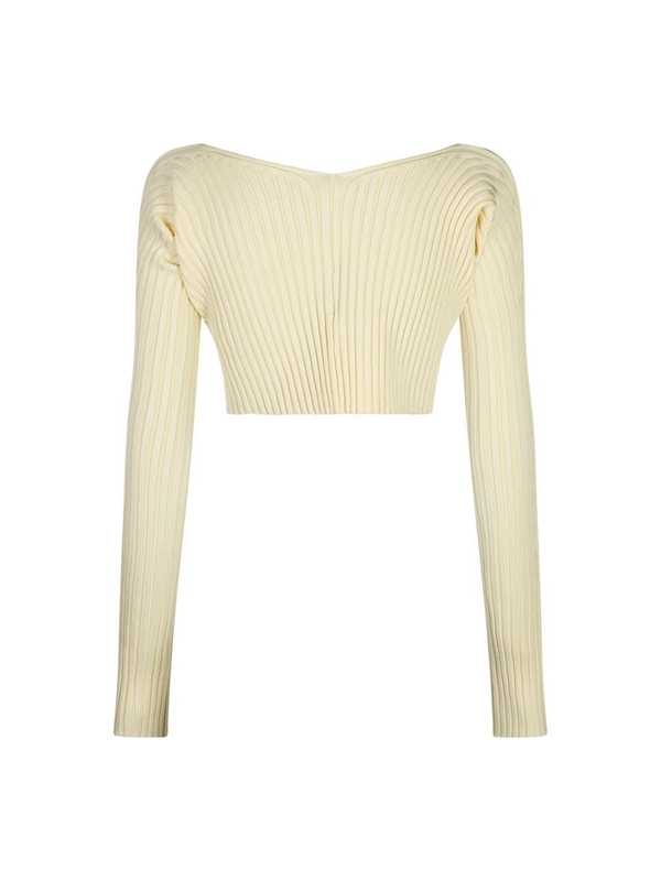 자크뮈스 SS24 JACQUEMUS Sweaters 213KN1082190212 LIGHT YELLOW 2