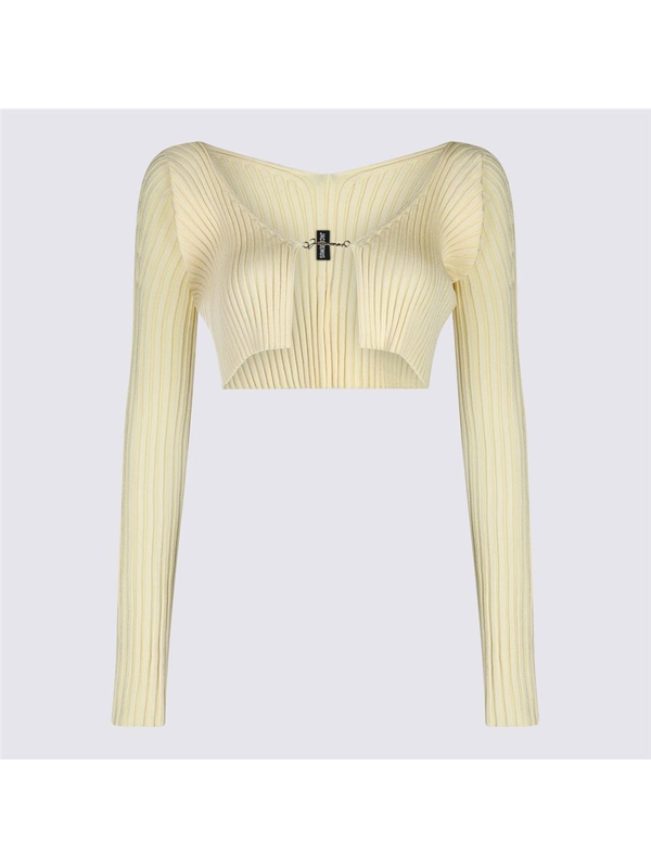 자크뮈스 SS24 JACQUEMUS Sweaters 213KN1082190212 LIGHT YELLOW 2