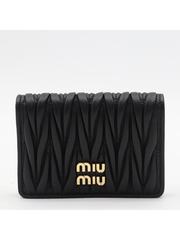 미우미우 SS25 Miu Miu Wallets Black 5MC103AFPPF0002 Black