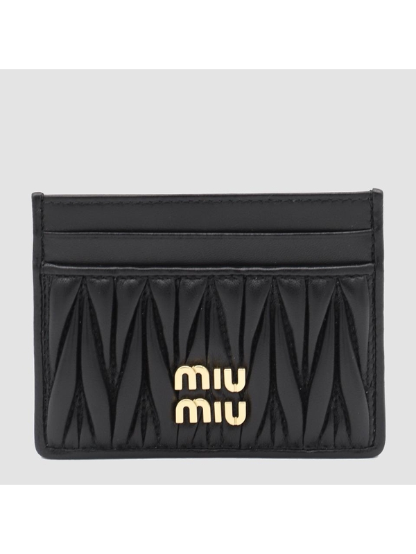 미우미우 SS25 Miu Miu Wallets Black 5MC076AFPPF0002 Black