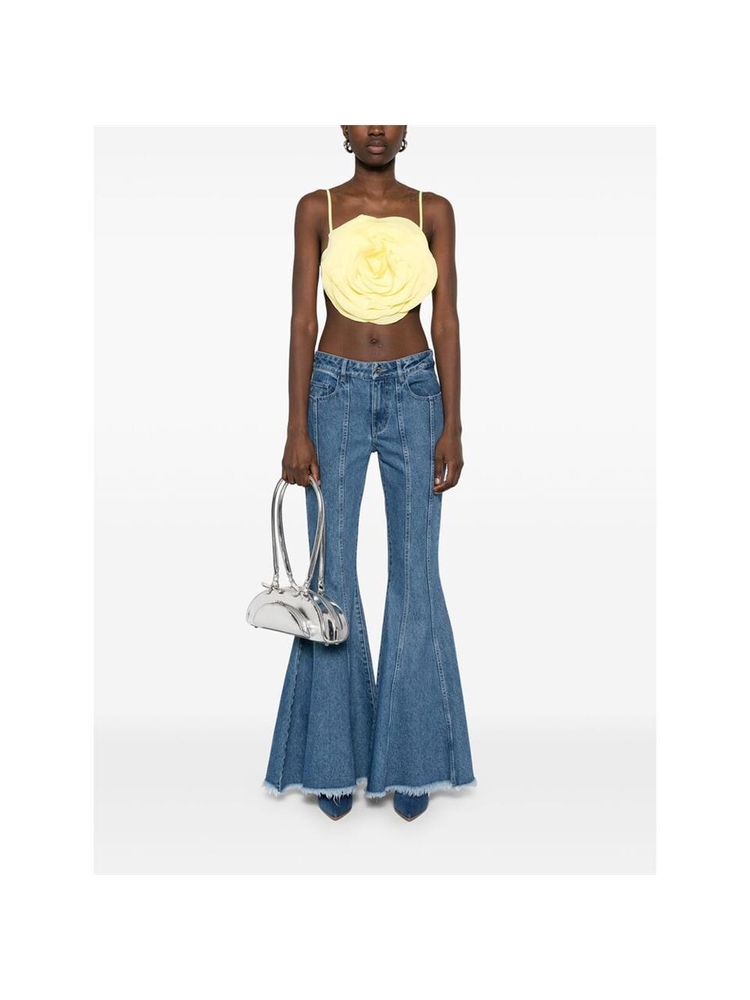 블루마린 SS25 Top Blumarine 2C360A  N0220 YELLOW