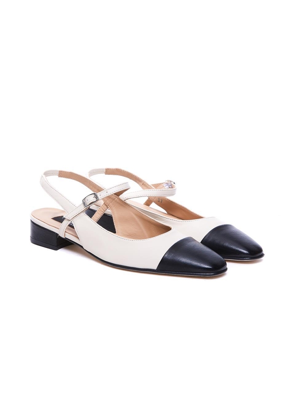 카렐 파리스 SS25 CAREL Flat shoes White 332344BEIGE AND BLACK White