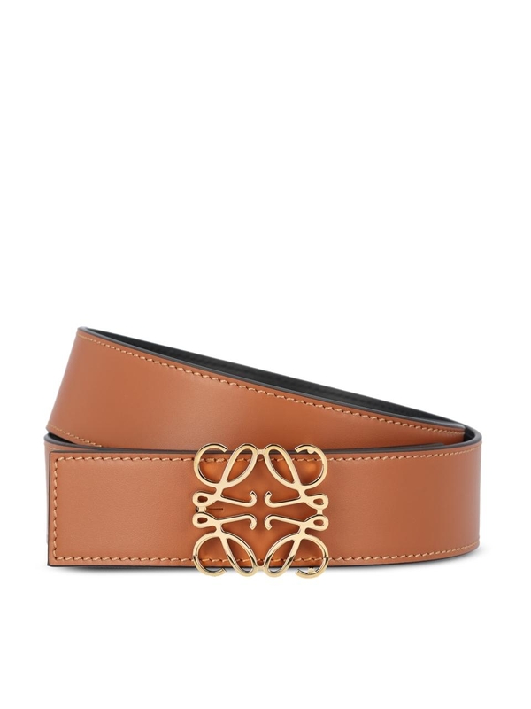 로에베 SS25 Loewe Belts E821238X122544 Tan/black/gold