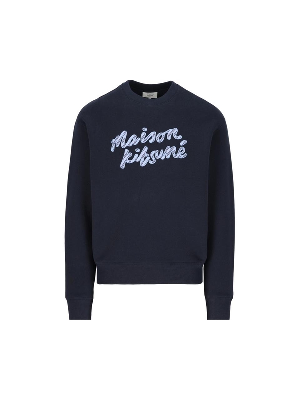 메종키츠네 FW24 MAISON KITSUNE Sweaters Blue NM00310KM0307P480 Blue