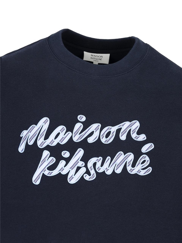 메종키츠네 FW24 MAISON KITSUNE Sweaters Blue NM00310KM0307P480 Blue