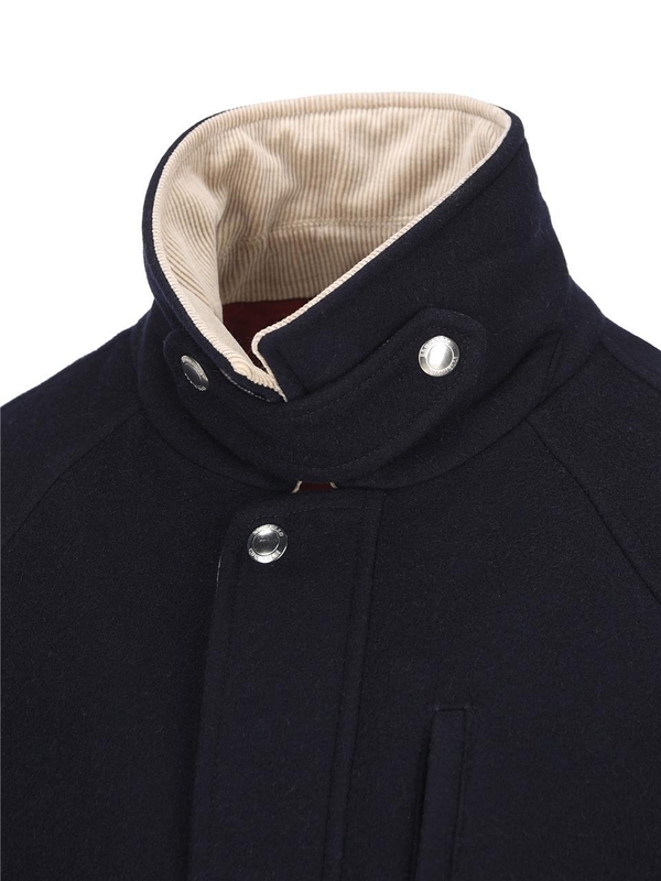 브루넬로쿠치넬리 FW24 Brunello Cucinelli Jackets MY4416382CO152 NAVY/ANTRACITE+RUBINO