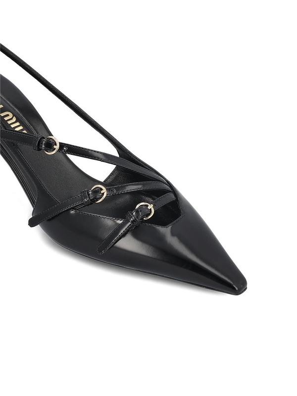 미우미우 FW24 Miu Miu Flat shoes Black 5I013E055F0002 Black