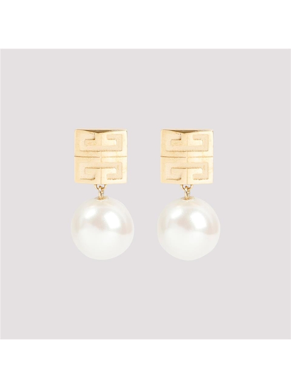 지방시 SS25 Givenchy 4G Pearl Earrings BF10VYF03U Metallic