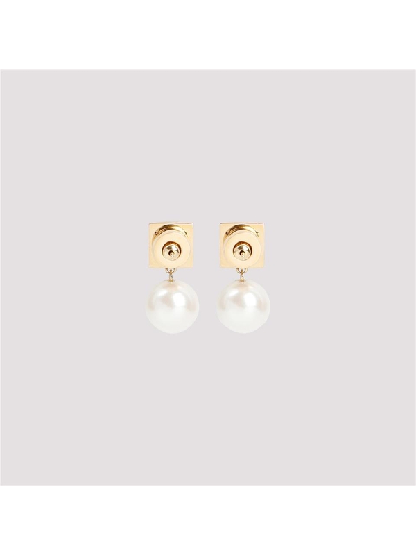 지방시 SS25 Givenchy 4G Pearl Earrings BF10VYF03U Metallic