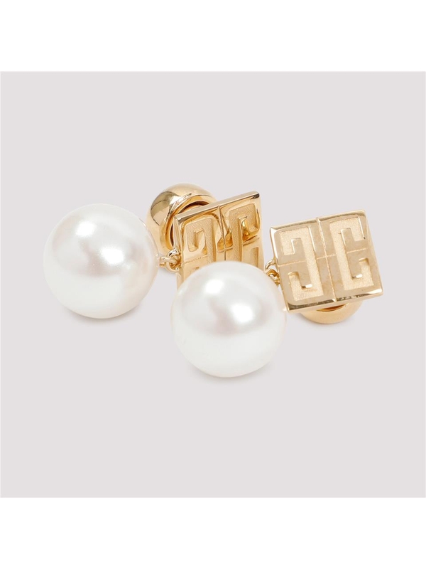 지방시 SS25 Givenchy 4G Pearl Earrings BF10VYF03U Metallic