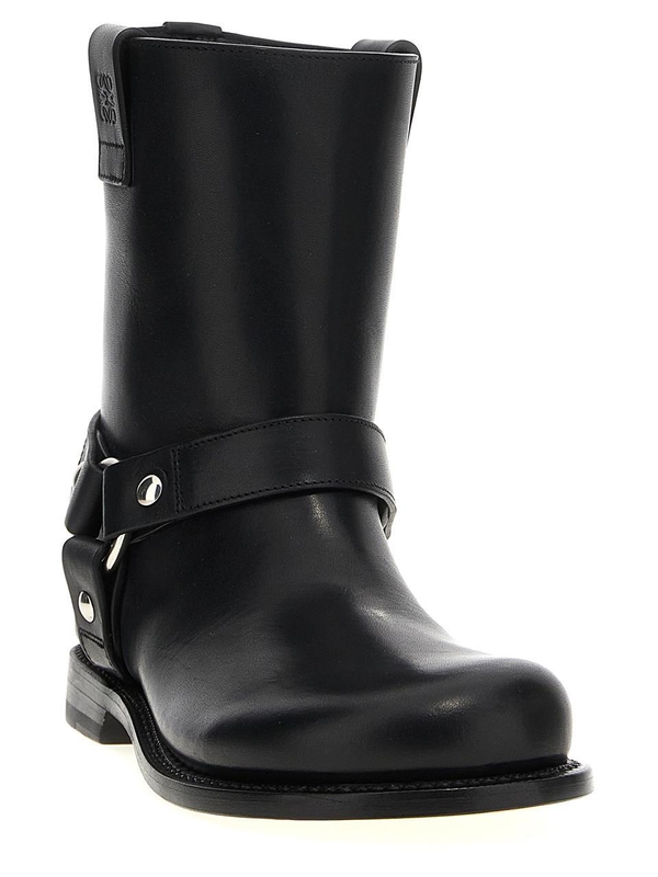 로에베 FW24 Campo Biker ankle boots L815285X951100 Black  