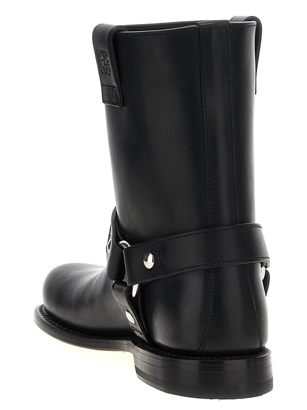 로에베 FW24 Campo Biker ankle boots L815285X951100 Black  