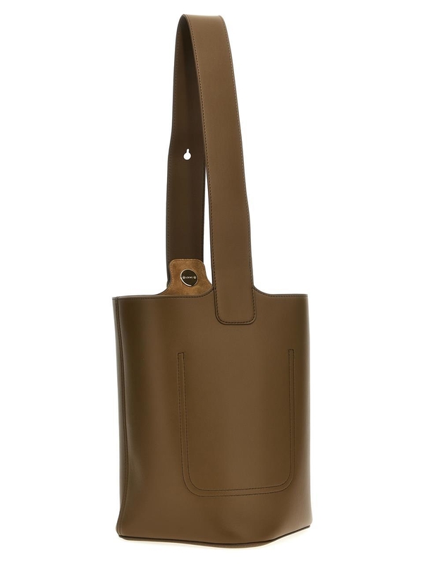 로에베 FW24 Pebble Medium bucket bag AANBBBWX016423 Brown