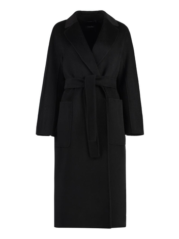 S 막스마라 FW24 Amore Wool and cashmere coat AMORE2429016153600_006 black